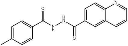 N'-(4-METHYLBENZOYL)-6-QUINOLINECARBOHYDRAZIDE Struktur