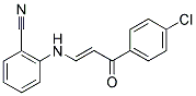 2-([3-(4-CHLOROPHENYL)-3-OXO-1-PROPENYL]AMINO)BENZONITRILE Struktur