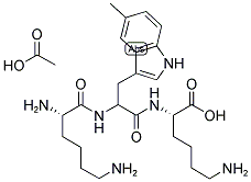 H-LYS-5-ME-DL-TRP-LYS-OH ACOH Struktur