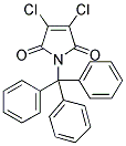 3,4-DICHLORO-1-TRIPHENYLMETHYL-MALEIMIDE Struktur