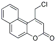 1-(CHLOROMETHYL)-3H-BENZO[F]CHROMEN-3-ONE Struktur