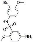 5-AMINO-N-(3-BROMO-4-METHOXY-PHENYL)-2-METHOXY-BENZENESULFONAMIDE Struktur