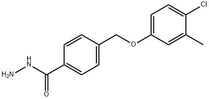 4-(4-CHLORO-3-METHYL-PHENOXYMETHYL)-BENZOIC ACID HYDRAZIDE Struktur