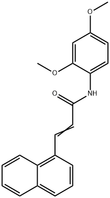 N-(2,4-DIMETHOXYPHENYL)-3-(1-NAPHTHYL)ACRYLAMIDE Struktur