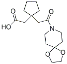 (1-[2-(1,4-DIOXA-8-AZASPIRO[4.5]DEC-8-YL)-2-OXOETHYL]CYCLOPENTYL)ACETIC ACID Struktur