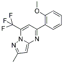 5-(2-METHOXYPHENYL)-2-METHYL-7-(TRIFLUOROMETHYL)PYRAZOLO[1,5-A]PYRIMIDINE Struktur