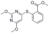 2-[(2,6-DIMETHOXYPYRIMIDIN-4-YL)THIO]BENZOIC ACID, METHYL ESTER Struktur