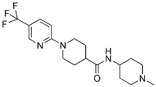 N-(1-METHYLPIPERIDIN-4-YL)-1-(5-(TRIFLUOROMETHYL)PYRIDIN-2-YL)PIPERIDINE-4-CARBOXAMIDE Struktur