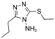 3-(ETHYLSULFANYL)-5-PROPYL-4H-1,2,4-TRIAZOL-4-AMINE Struktur