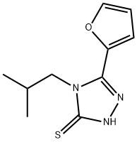 5-(2-FURYL)-4-ISOBUTYL-4H-1,2,4-TRIAZOLE-3-THIOL Struktur