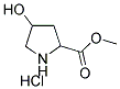 METHYL 4-HYDROXYPYRROLIDINE-2-CARBOXYLATE HYDROCHLORIDE Struktur