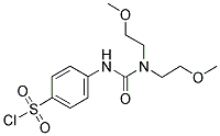 4-[3,3-BIS(2-METHOXYETHYL)UREIDO]BENZENESULFONYL CHLORIDE Struktur