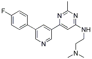 N'-(6-[5-(4-FLUOROPHENYL)PYRIDIN-3-YL]-2-METHYLPYRIMIDIN-4-YL)-N,N-DIMETHYLETHANE-1,2-DIAMINE Struktur