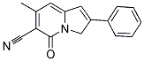 7-METHYL-5-OXO-2-PHENYL-3,5-DIHYDRO-INDOLIZINE-6-CARBONITRILE Struktur