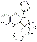 CHROMAN-4'-ONE-3'-SPIRO-3-N-METHYL-4-PHENYL-PYRROLIDINE-2-SPIRO-3''-OXINDOLE Struktur