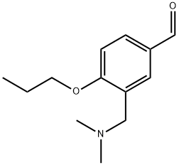 3-DIMETHYLAMINOMETHYL-4-PROPOXY-BENZALDEHYDE Struktur