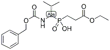 (S)-(1-BENZYLOXYCARBONYLAMINO-2-METHYLPROPYL)(2-ETHOXYCARBONYL-ETHYL) PHOSPHINIC ACID Struktur