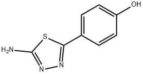 4-(5-AMINO-[1,3,4]THIADIAZOL-2-YL)-PHENOL Struktur