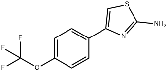 4-(4-TRIFLUOROMETHOXYPHENYL)THIAZOL-2-YLAMINE Struktur