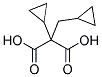 2-CYCLOPROPYL-2-(CYCLOPROPYLMETHYL)MALONIC ACID Struktur