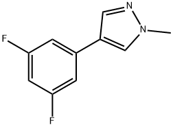 4-(3,5-DIFLUOROPHENYL)-1-METHYL-1H-PYRAZOLE Struktur