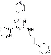 (3-MORPHOLIN-4-YL-PROPYL)-(6-PYRIDIN-2-YL-2-PYRIDIN-4-YL-PYRIMIDIN-4-YL)-AMINE Struktur