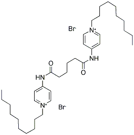 4,4'-(TETRAMETHYLENEDICARBONYLDIAMINO)BIS(1-DECYLPYRIDINIUM BROMIDE) Struktur