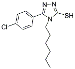 5-(4-CHLORO-PHENYL)-4-HEXYL-4H-[1,2,4]TRIAZOLE-3-THIOL Struktur