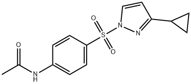 N-(4-[(3-CYCLOPROPYL-1H-PYRAZOL-1-YL)SULFONYL]PHENYL)ACETAMIDE Struktur