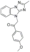 1-(4-METHOXYPHENYL)-2-(2-METHYL-4H-[1,2,4]TRIAZOLO[1,5-A]BENZIMIDAZOL-4-YL)ETHANONE