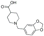 1-BENZO[1,3]DIOXOL-5-YLMETHYLPIPERIDINE-4-CARBOXYLIC ACID Struktur