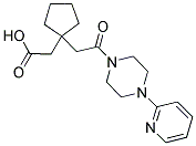 (1-[2-OXO-2-(4-PYRIDIN-2-YLPIPERAZIN-1-YL)ETHYL]CYCLOPENTYL)ACETIC ACID Struktur