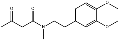 N-ACETOACETYL-N-METHYL-2-(3,4-DIMETHOXYPHENYL)ETHYLAMINE Struktur