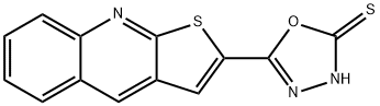 5-THIENO[2,3-B]QUINOLIN-2-YL-1,3,4-OXADIAZOL-2-YLHYDROSULFIDE Struktur