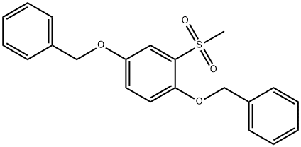 2,5-BIS(BENZYLOXY)PHENYL METHYL SULFONE Struktur