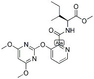 (2S)-2-[[[3-[(4,6-DIMETHOXYPYRIMIDIN-2-YL)OXY]PYRIDIN-2-YL]CARBONYL]AMINO]-3-METHYLVALERIC ACID, METHYL ESTER Struktur