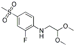 N-(2,2-DIMETHOXYETHYL)-N-[2-FLUORO-4-(METHYLSULFONYL)PHENYL]AMINE Struktur