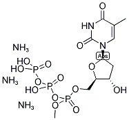 THYMIDINE-5'-O-(1-METHYLTRIPHOSPHATE) AMMONIUM SALT Struktur