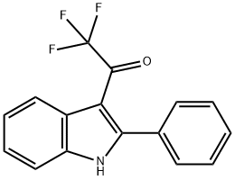 2,2,2-TRIFLUORO-1-(2-PHENYL-1H-INDOL-3-YL)-1-ETHANONE Struktur