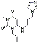 1-ALLYL-6-([3-(1H-IMIDAZOL-1-YL)PROPYL]AMINO)-3-METHYLPYRIMIDINE-2,4(1H,3H)-DIONE Struktur