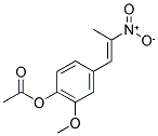 1-(3-METHOXY-4-ACETOXYPHENYL)-2-NITROPROPENE Struktur