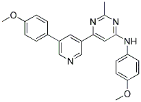 (4-METHOXY-PHENYL)-(6-[5-(4-METHOXY-PHENYL)-PYRIDIN-3-YL]-2-METHYL-PYRIMIDIN-4-YL)-AMINE