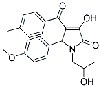 3-HYDROXY-1-(2-HYDROXYPROPYL)-5-(4-METHOXYPHENYL)-4-(4-METHYLBENZOYL)-1H-PYRROL-2(5H)-ONE Struktur