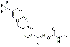 1-[4-(1-AMINO-2,5-DIAZA-3-OXA-4-OXOHEPT-1-EN-1-YL)BENZYL]-5-(TRIFLUOROMETHYL)-2-PYRIDONE Struktur