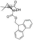 (R)-FMOC-1-AMINO-2,2-DIMETHYLCYCLOPROPANECARBOXYLIC ACID Struktur