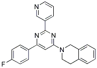 2-[6-(4-FLUOROPHENYL)-2-PYRIDIN-3-YLPYRIMIDIN-4-YL]-1,2,3,4-TETRAHYDROISOQUINOLINE Struktur