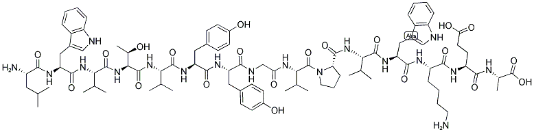 H-LEU-TRP-VAL-THR-VAL-TYR-TYR-GLY-VAL-PRO-VAL-TRP-LYS-GLU-ALA-OH