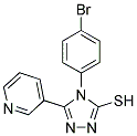 4-(4-BROMOPHENYL)-5-PYRIDIN-3-YL-4H-1,2,4-TRIAZOLE-3-THIOL Struktur