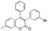 3(3'-BROMOPHENYL)-7-METHYL-4-PHENYLCOUMARIN Struktur