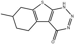 7-METHYL-5,6,7,8-TETRAHYDRO[1]BENZOTHIENO[2,3-D][1,2,3]TRIAZIN-4(3H)-ONE Struktur